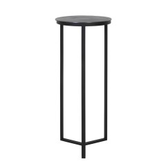 LA PILLAR RAW ANTIQUE LEAD - CAFE, SIDE TABLES